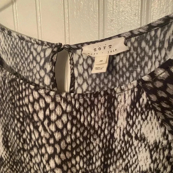 Soft joie drop waist 3/4 sleeve animal print dress - Picture 4 of 4